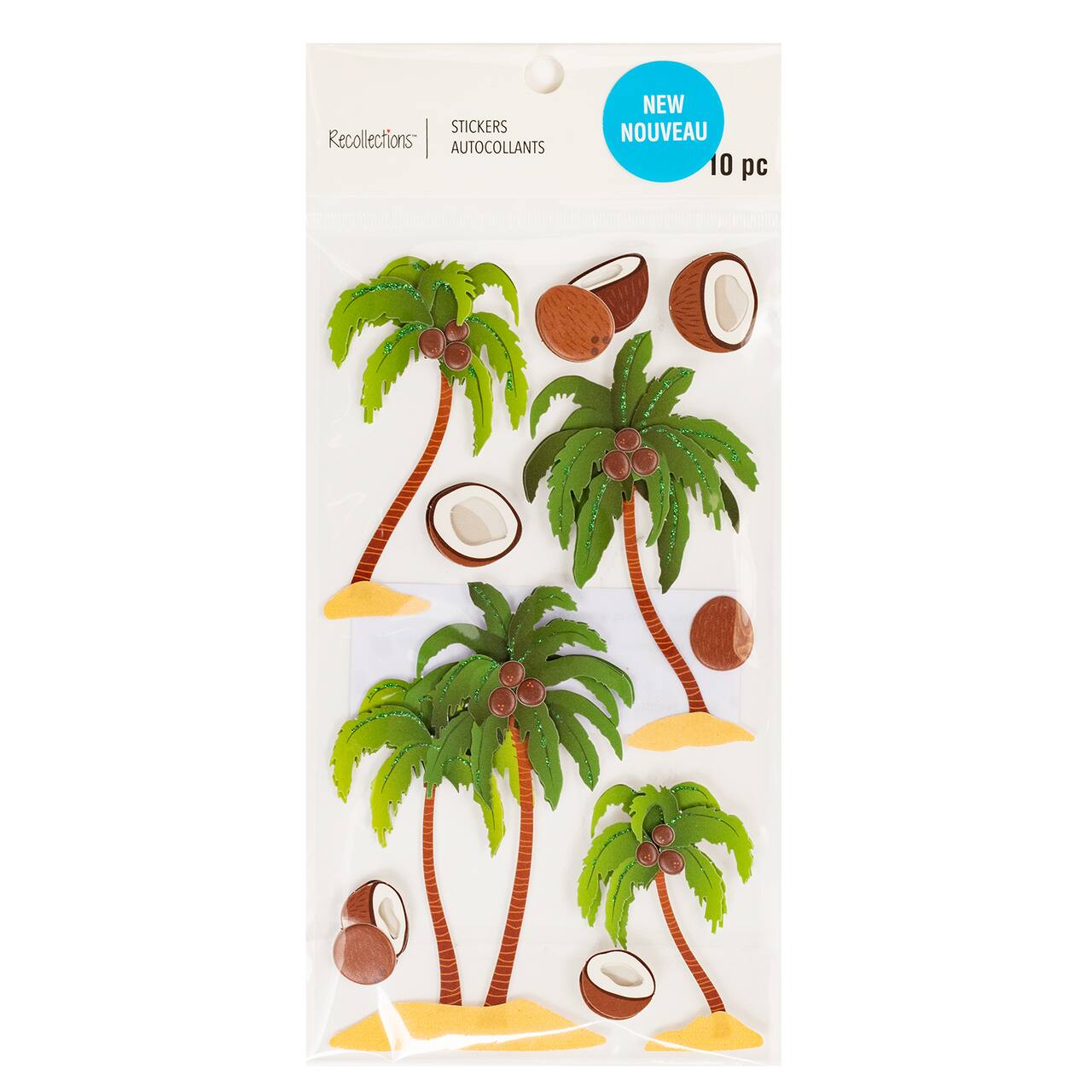 12 Pack: Palm Tree Dimensional Stickers by Recollections™